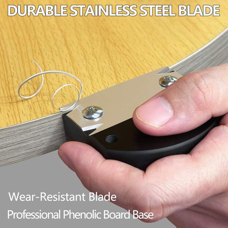 Edge Banding Trimmer & Cutter- 2025 Upgraded Edge Banding Trimmer for Woodworking,Edge Corner Planer with Hanging Strap,Durable Edge Banding Trimmer,for Wood|PVC|ABS|Veneer