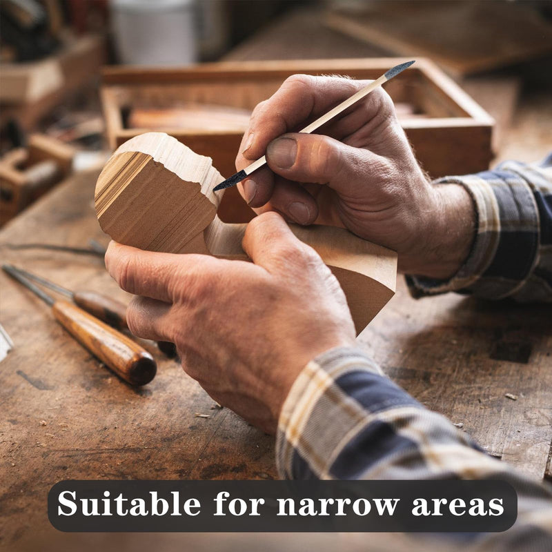 50 Pcs Sanding Sticks, Double End Matchsticks Sanding Twigs, Fine Detailing Sanding Tools for Tight Spaces Plastic Models Wood, 120/280 Grit 5.4 x 0.2 Inch 50 Pcs Double-ended