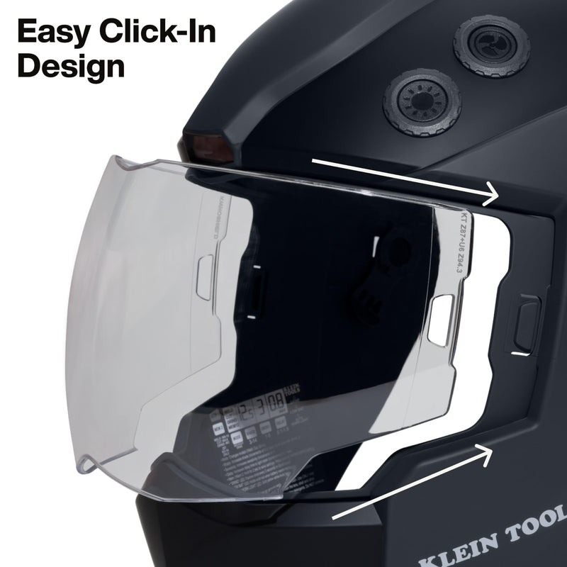 Klein Tools KWHOSHIELD Welding Helmet Outer Shield, 5-Pack, Clear Outer Shield, Welding Helmet Accessories Outer Shield Replacement