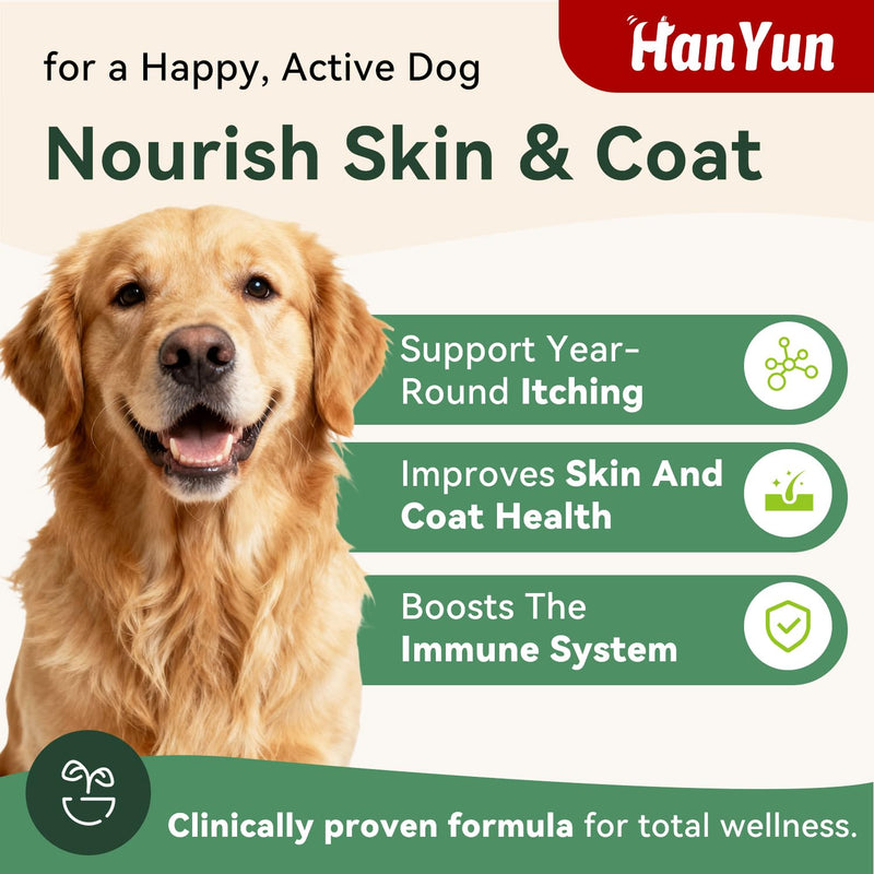 Dog Allergy Relief Chews for Itchy Skin,100 Count Dog Soft Chews,for Seasonal and Food All Issues Allergies Skin Licking Paws,Hot Spot,Ears& Hair,Gut,Immune Support-All Ages&Sizes Dogs