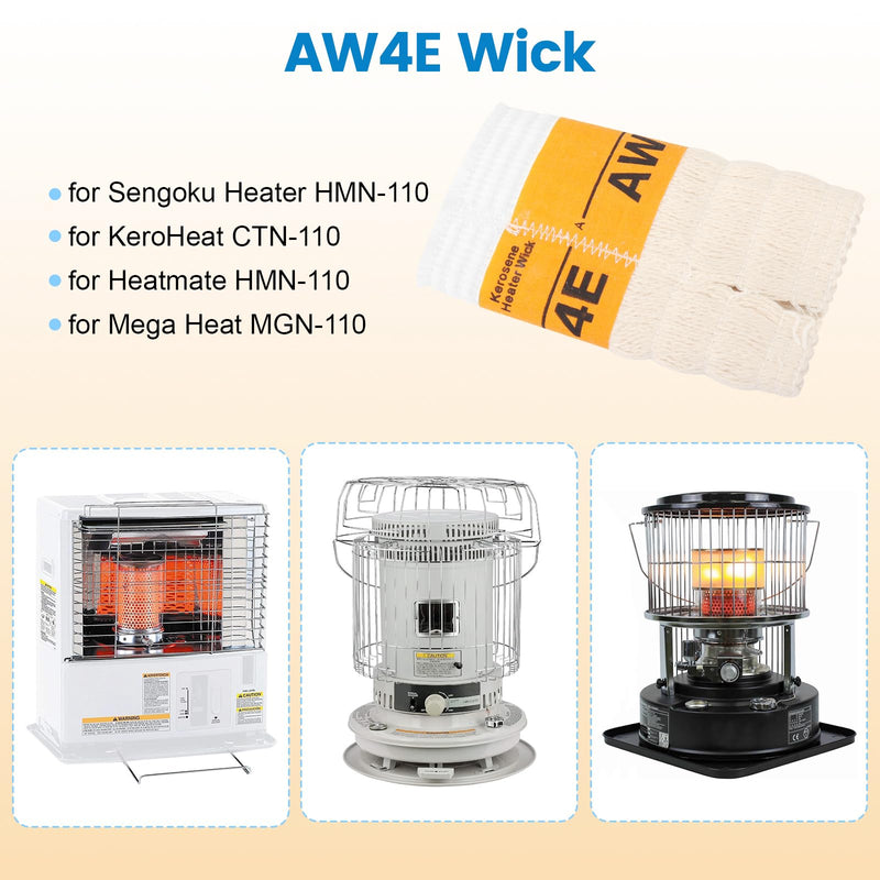 Kerosene Heater Wick AW4E, 2 Pack