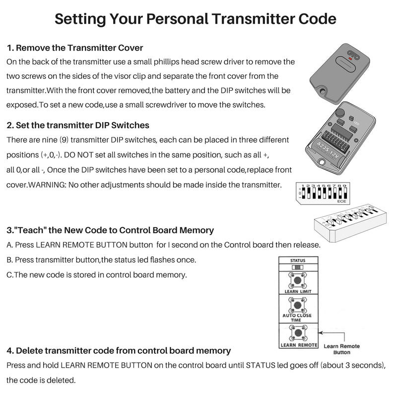 Upgraded RB741 FM135 Remote Works for GTO Mighty Mule Gate Opener Transmitter Control, Replace# RB742, RB743, RB744, FM135, FM135PRO, FM136, FM137 etc,（3 Pack）