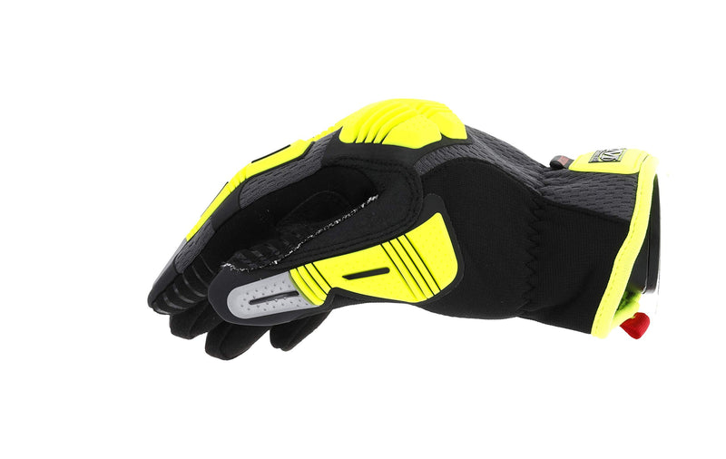 Mechanix Wear: Hi-Viz M-Pact Open Cuff E5 Work Gloves (X-Large, Fluorescent Yellow) X-Large