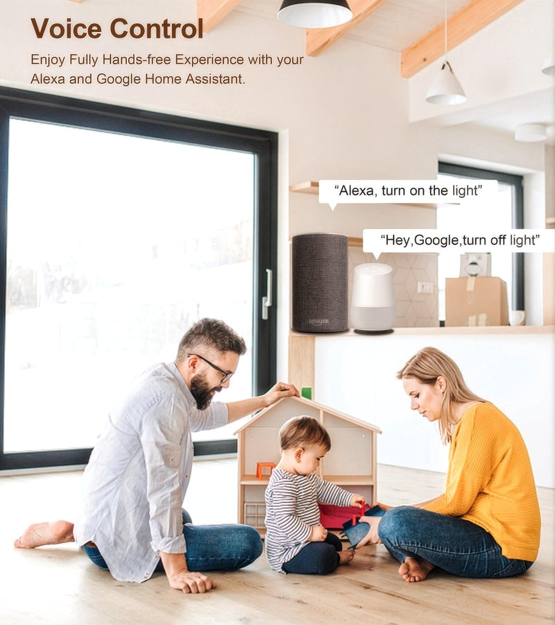 1CH Dry Contact WiFi Relay Switch Module,DC 12/24V AC 100-240V,Tuya Smart Life app,Work with Alexa,Google Home