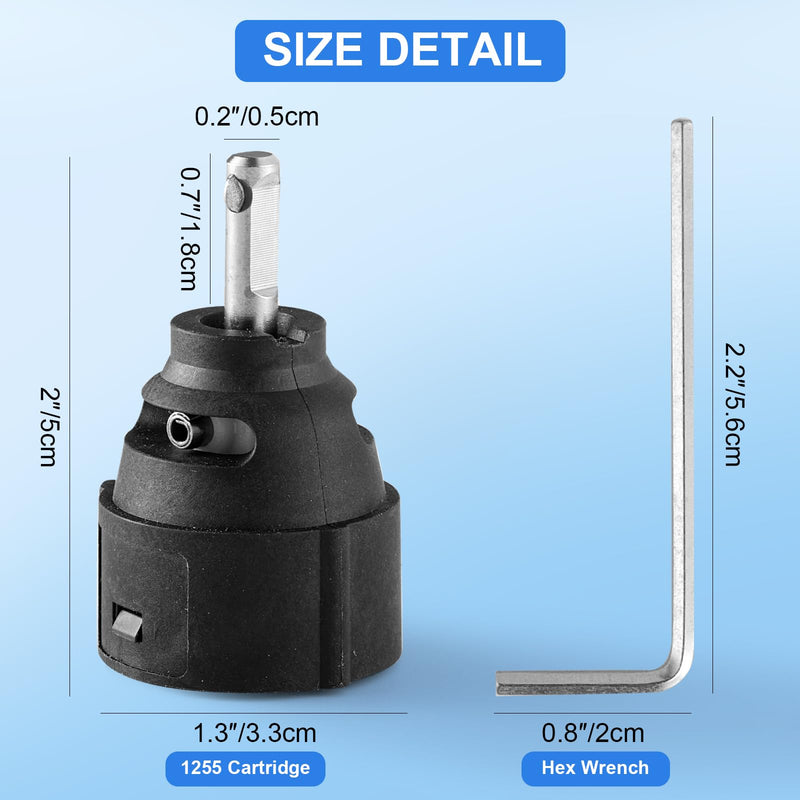 1255 Cartridge Replacement for Moen Single Handle Kitchen Lavatory Faucet, Stainless Steel Valve Stem Faucet Parts Leak-Proof with Hex Wrench 1255