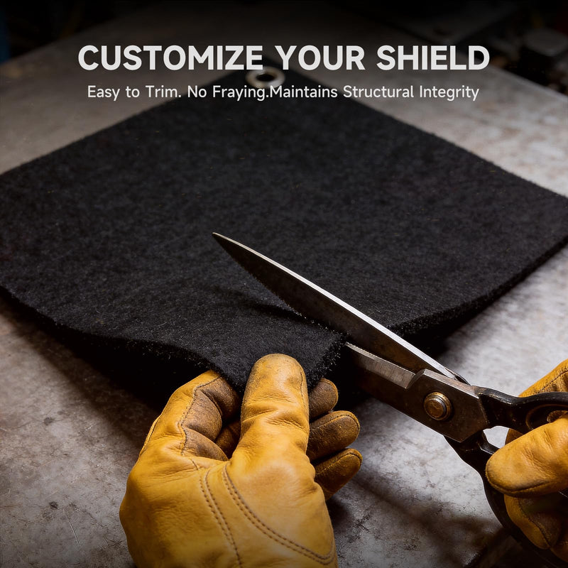 Carbon Felt Welding Blanket Fireproof 20 x 36" 2 Pcs, High-Density Heat Resistant Fabric & Heavy Duty Soldering Mat, Flame Retardant Welding Heat Shield for Plumbers, HVAC Brazing & Smoker Insulation 20 x 36" - 2 PCS