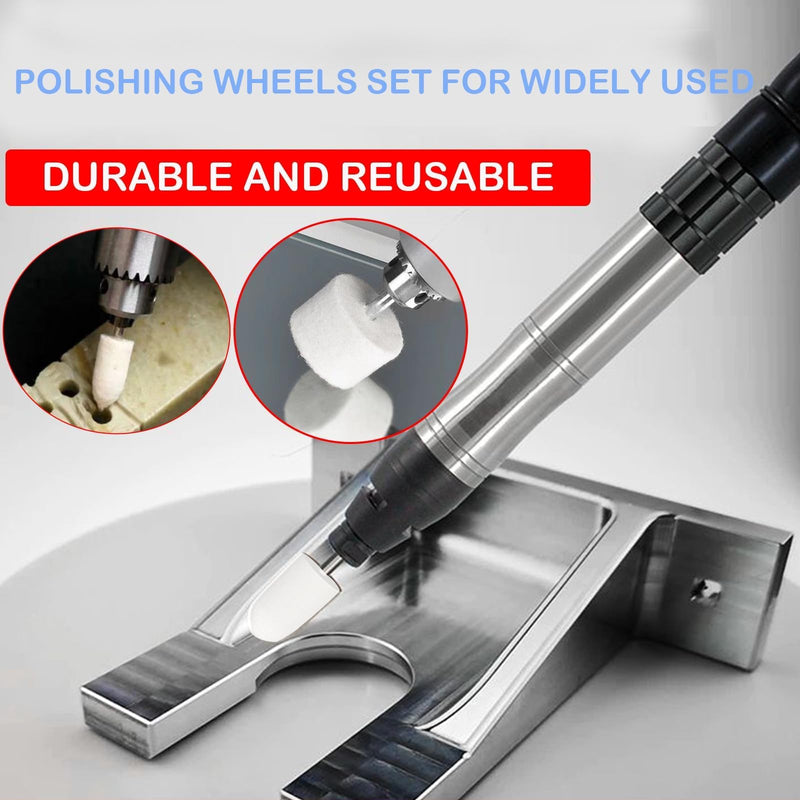 246PCS Polishing Buffing Wheel Polishing Kit for Dremel, Felt Wool Pad Set with Polish Compound, Wheel Grinding Head Point & Mandrel Kit Accessories Tools with 1/8" Shank for Jewelry Metal Polishing Style 3