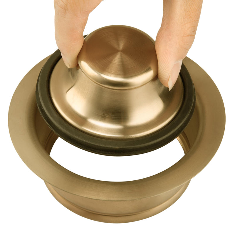 Artiwell Sink Garbage Disposal Flange and Stopper, Universal Flange Fit for 3-1/2 Inch Standard Sink Drain Hole, Kitchen Sink Replacement Accessories, Sink Garbage Disposer Kit (Champagne Bronze) Champagne Bronze