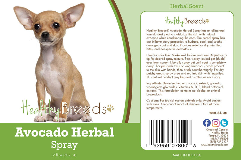 Healthy Breeds Chihuahua Avocado Herbal Spray 17 oz