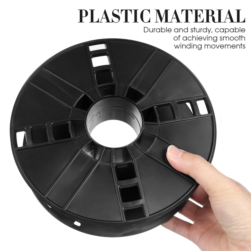 Extension Cord Storage Reel, Plastic Wire Spool Black Small Wire Reel, Small Cable Spool Cord Reel for Camping Caravan Or Motorhome