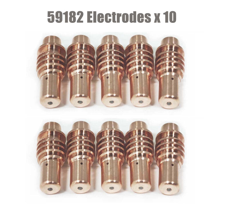 Plasma Cutter Consumables Kit fits Harbor Freight Titanium 65, 59164 Tips(65Amp)&59182 Electrodes x 10,PK-20 10tips59164+10electrodes59182