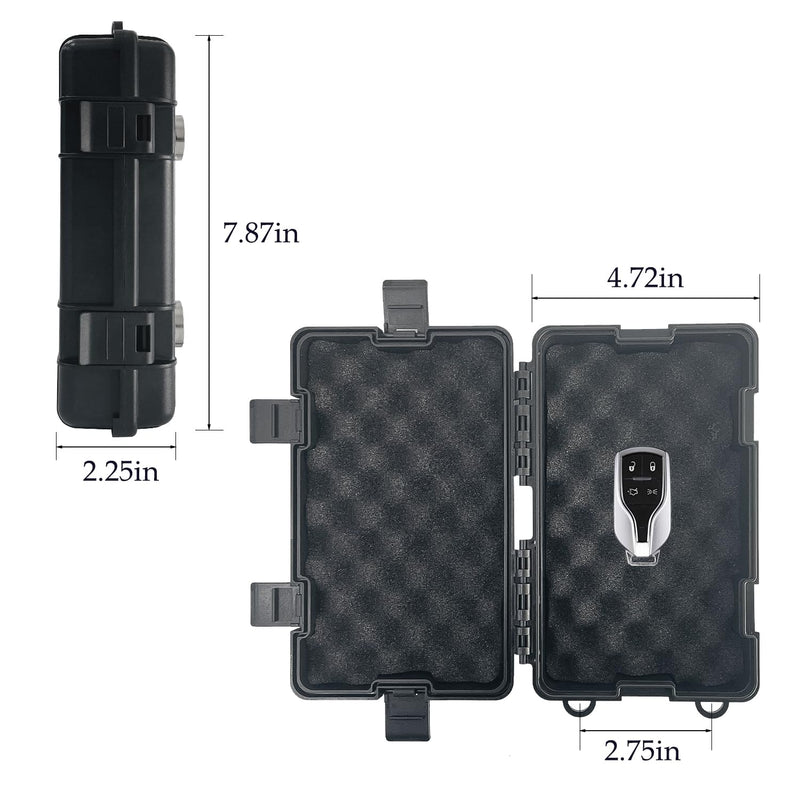 Magnetic Key Box for Under Car, Magnetic Key Hider, Waterproof Hidden Key Holder Case for Outdoor Travel, Magnetic Key Holder Under Car