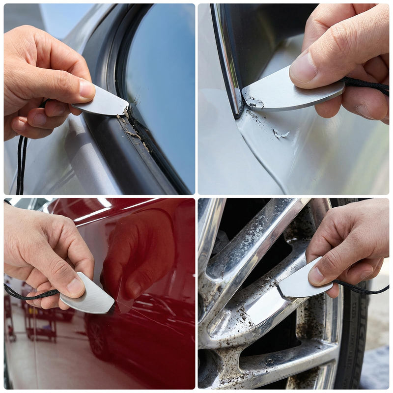 Carbide Tungsten Denibbing Tool, Automobile Spray Paint Point Repair Scraper, Paint Denibbing Tool for Removing Dust, Paint Imperfections or Stains
