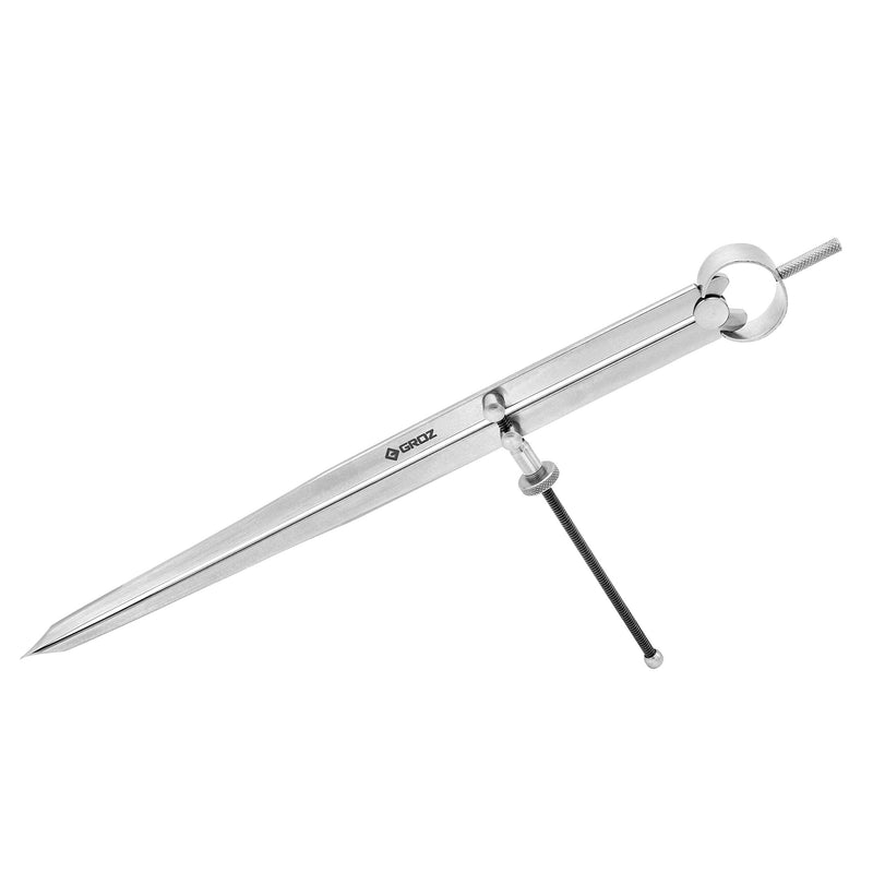 Groz 01425 12" Spring Divider, Matte Finish, with Solid Nut 12 Inch