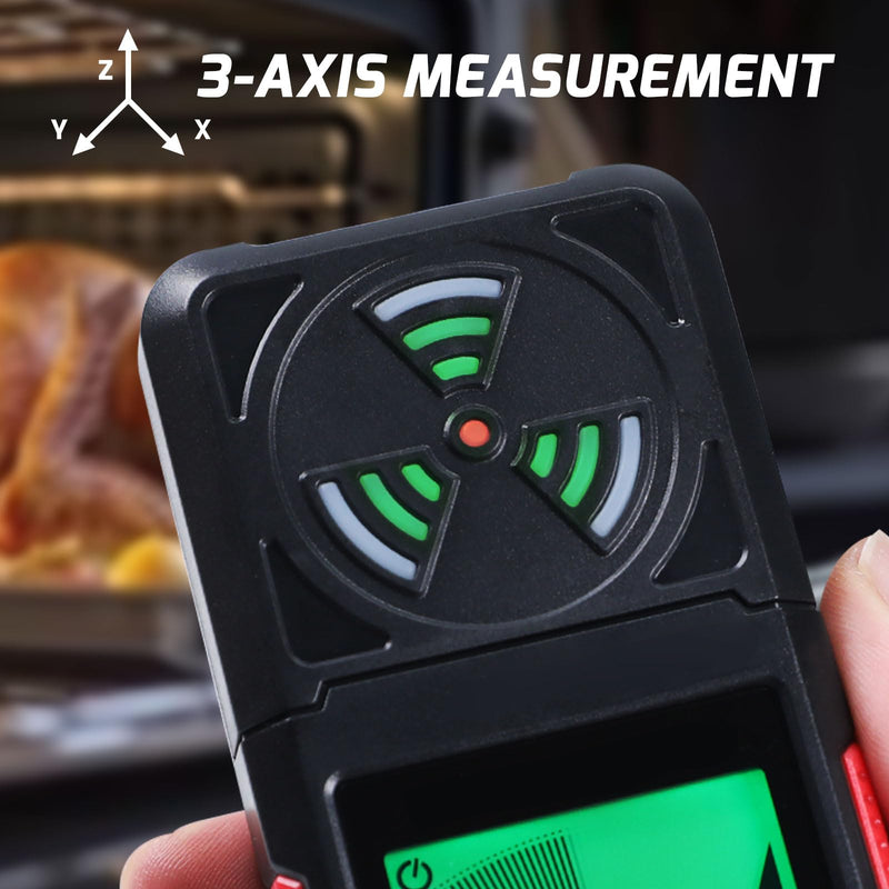 EMF Meter EMF Detector 3-in-1 Portable Electromagnetic Field Radiation Detector for EF, RF, MF, WiFi Signal, Handheld EMF Tester Digital LCD with Alarm for Home, Office, Outdoor