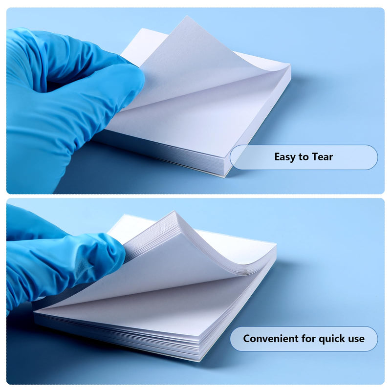 JMU 50 Sheets Dental Mixing Pads 3"x 3", 2 Sides Disposable Lab Mixing Papers, Small 3" x 3" (Small)