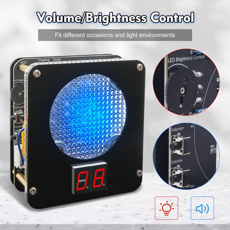 DIY Laser Target Soldering Kit, Build Your Own Electronic Shooting Game with Digital Score Counter, STEM Light Sensor Soldering Project with Adjustable Volume & Brightness,Father's Day Present