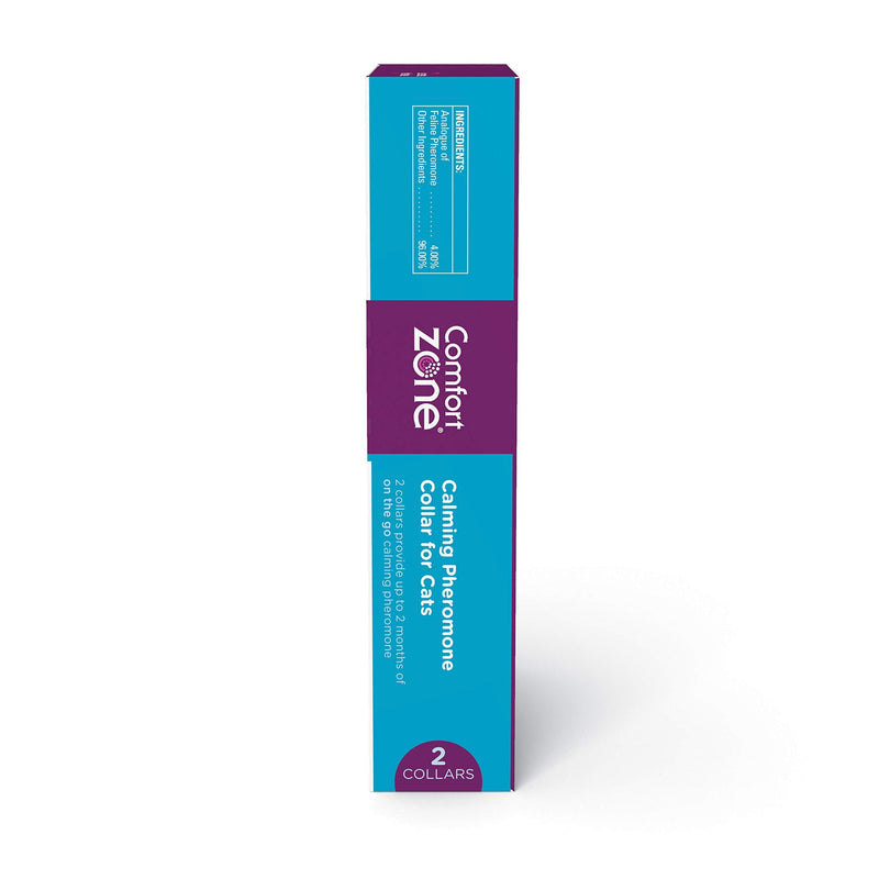 Comfort Zone 2 Pack Cat Calming Pheromone Collar for Cats | De-Stress Your Cat | Helps Cats Feel Safe, Happy, and Calm While Reducing Unwanted Behaviors - PawsPlanet Australia