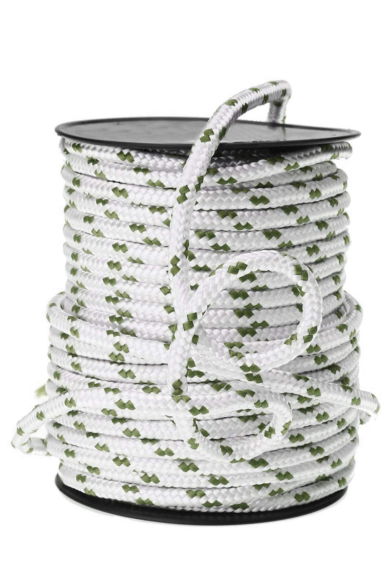 KIS Premium Quality Double Braided Nylon Polyester Rope 6 MM (1/4 inch 60 ft) - Boat, Docking, Anchor - Heavy-Duty Extra Strength - Multi-Purpose, Sailing, Crafting, Camping, Marine - Made in Turkey 1/4" 60 ft
