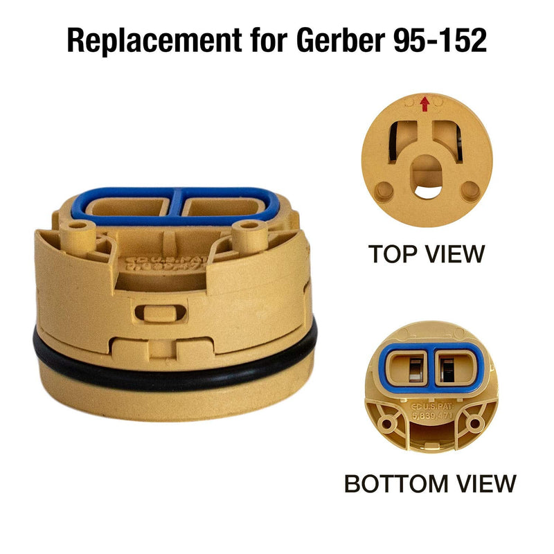FlowRite Replacement 95-152/95-154 Gerber SafeTemp 2 Single Handle Shower Cartridge Assembly for GS-105
