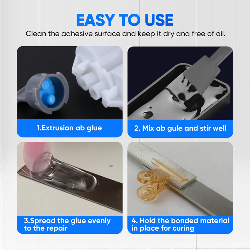 2 Part Epoxy Glue Clear, 1.76oz Syringe, Waterproof Plastic Weld Adhesive, Be Used to Bond Metal, Plastic, Wood, Ceramics, is The Best Golf Club Epoxy Resin Crack Repair Glue (3) clear 3pcs