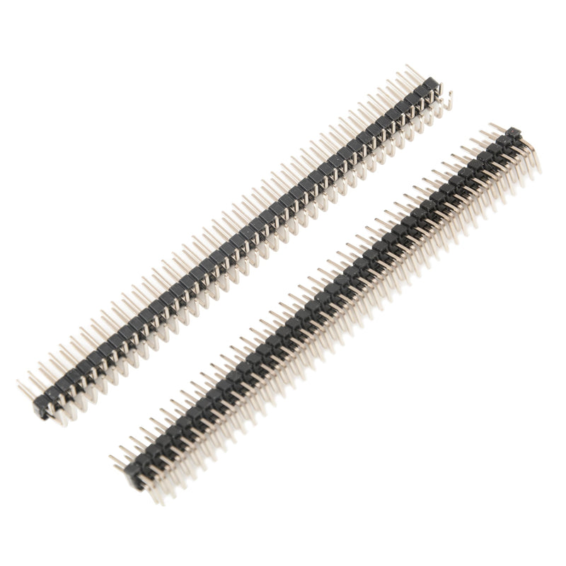 20Pcs 2.54mm 2 x 40-pin Breakaway Double Row Right Angle PCB Pin Headers Connector for Prototype Shield