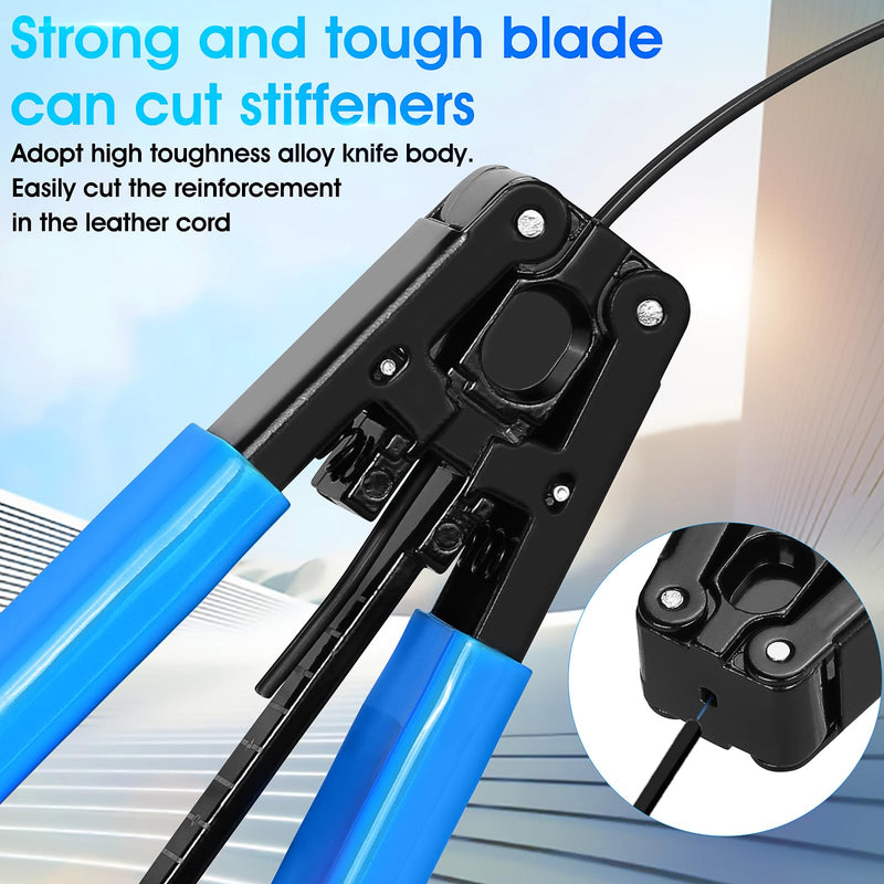 Fiber Termination Tool Kit, X5 Fiber Cleaver 5-in-1 FTTH Fiber Tool Set | 3-Hole Wire Stripper & Leather Cable Stripper, Portable Fiber Optic Cutting Tools, for Network Wiring, Fusion Installation BAOSHLA 5-Piece Fiber Optic Termination Tool Set