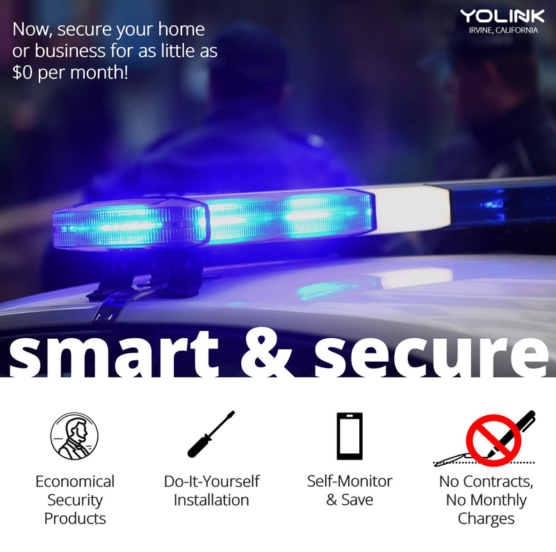 YoLink LoRa 1/4 Mile Wireless Range Smart Motion Detector, Indoor Motion Sensor, Motion Detector, Alexa, IFTTT, YoLink Hub Required Indoor without Hub