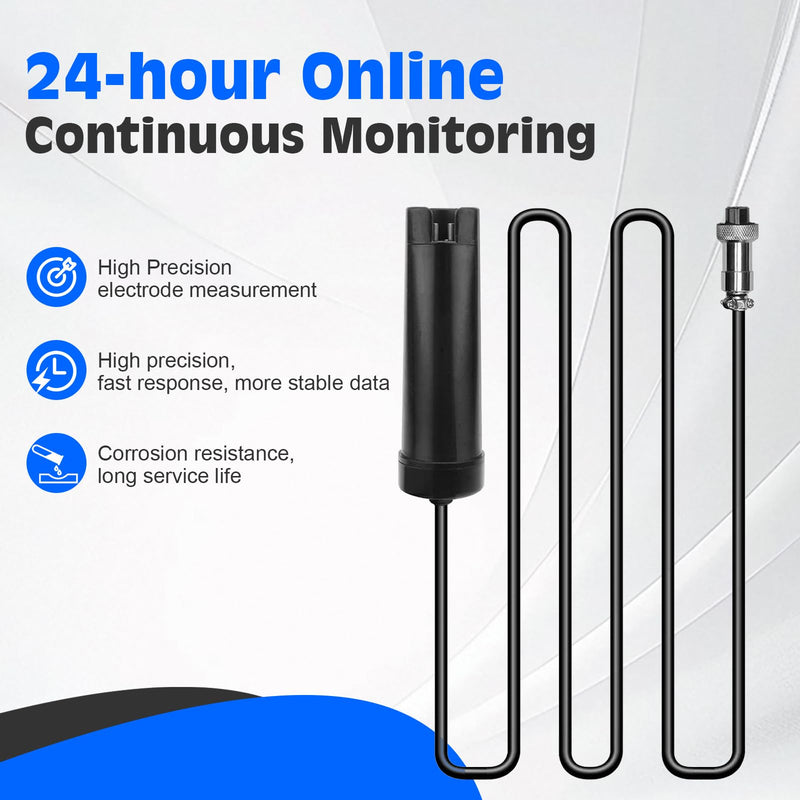Replaceable Probe for 8 in 1 pH Monitor, Online pH EC Hydroponics Replacement Probe, Aquarium pH Monitor Replacement Probe