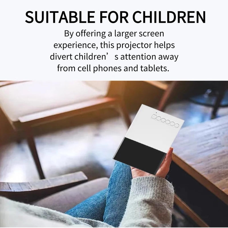 Mini Projector proyector 1080P HD Mini Kid Projector Black White proyector for Videos Projectors