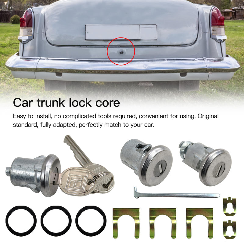 654394765282 Door Lock Cylinder & Keys Door Trunk Key Set Doors/Trunk Lock Key SetReplacement for Camaro