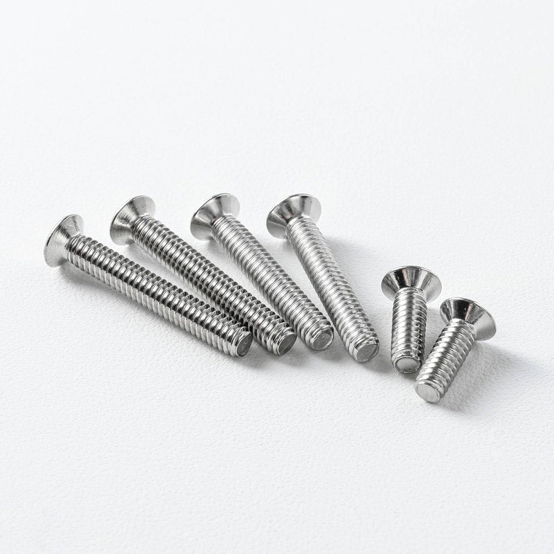 5/16-18 x 4'' (10 Pack) Flat Head Machine Screw, Phillips Drive, 304 Stainless Steel 18-8, Bright Finish, Fully Machine Thread 5/16 x 4''