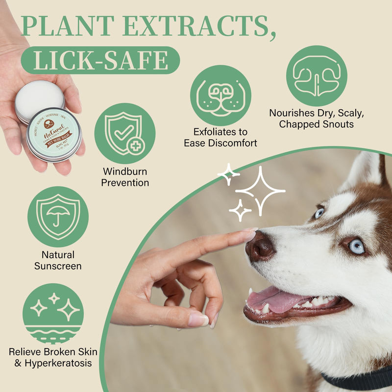 Pet Snout Soother Nose Balm for Dogs & Cats - Natural Healing & Moisturizing Balm for Dry, Cracked Snouts - Plant-Based, Soothing Skin Formula - PawsPlanet Australia