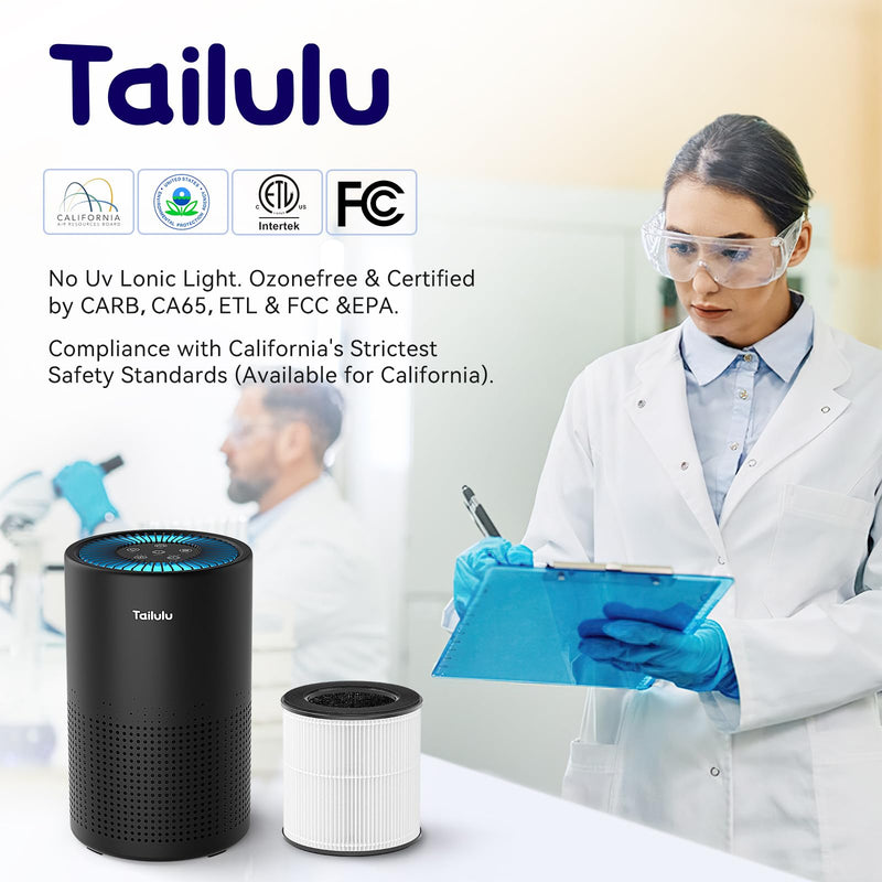 Tailulu Official AP050 AP052 Air Purifier Replacement Filter(2 Pack) Yellow 2pcs