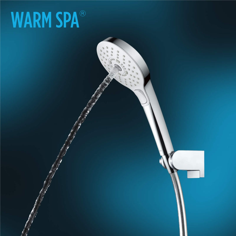TOTO G Series 1.75 GPM Multifunction 4 inch Square Handshower with ACTIVE WAVE, COMFORT WAVE, and WARM SPA, Polished Chrome - TBW02015U4#CP Multi Spray