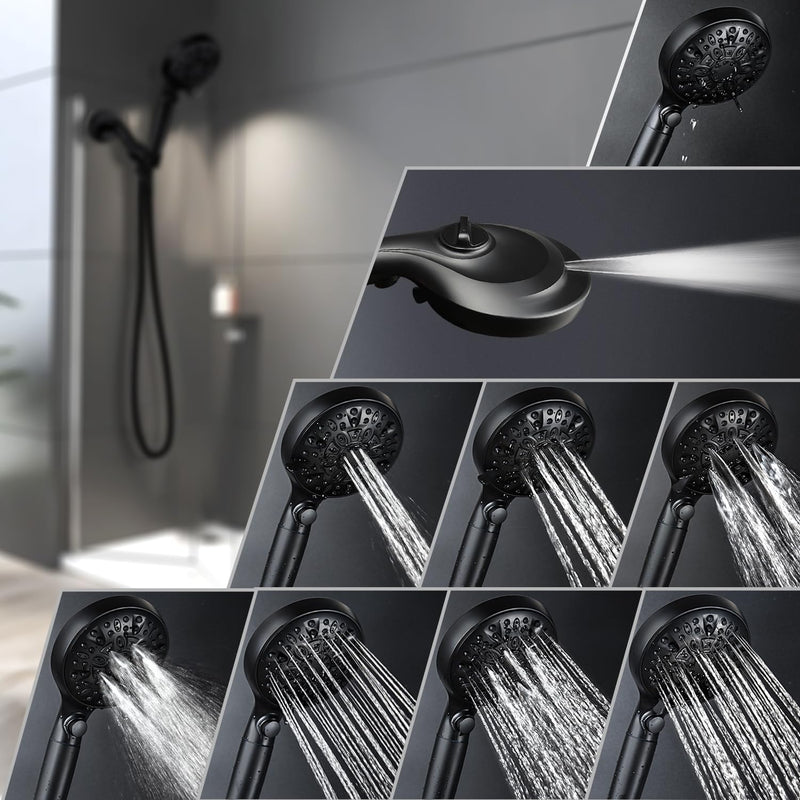 Filtered Shower Head with Handheld, 9 Spray Modes 2.5GPM High Pressure ...