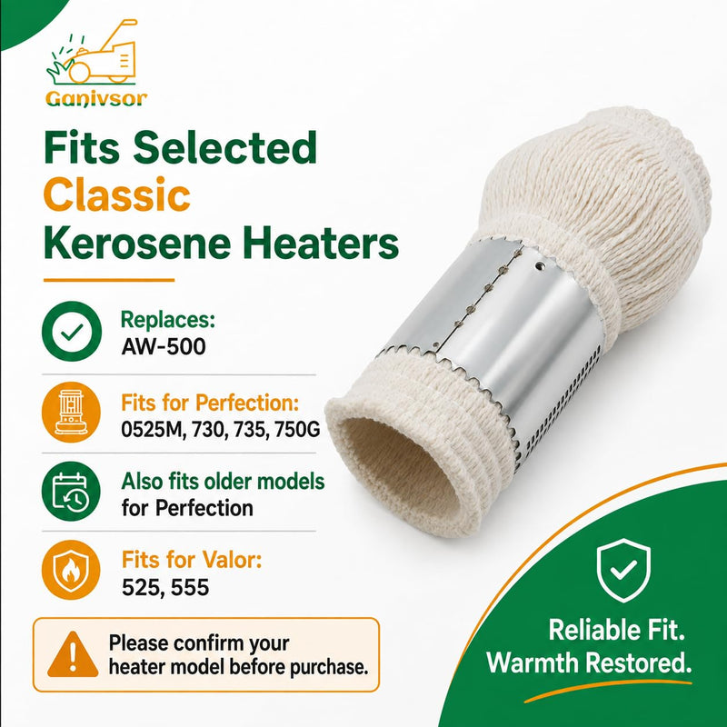 Ganivsor AW500 Wick for Kerosene Heat MfrPartNo AW-500 American Wick Fits Many Perfection Models