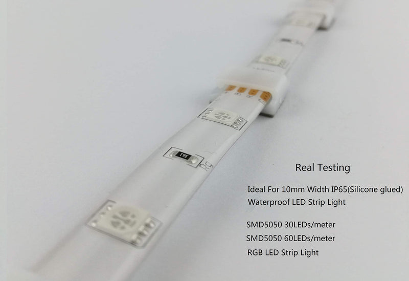 LED Strip Light Clips self Adhesive mounting Brackets Cable Clamp for 8-10mm Width IP65 led Strip Light Cable Clips Wire Holder for Dash cams,Network Cables 100Pack White