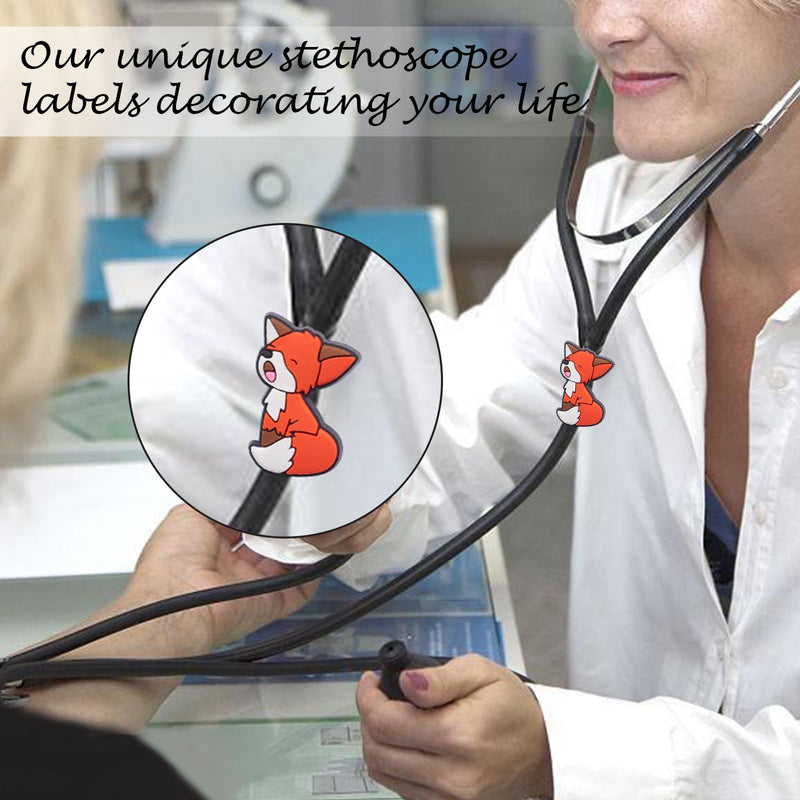 11 Pcs Animal Stethoscope Charms Personalized Stethoscope Accessories Gifts for Nurse Graduates Doctor Surgeons Veterinarians and Medical Assistant(Animal Assorted)