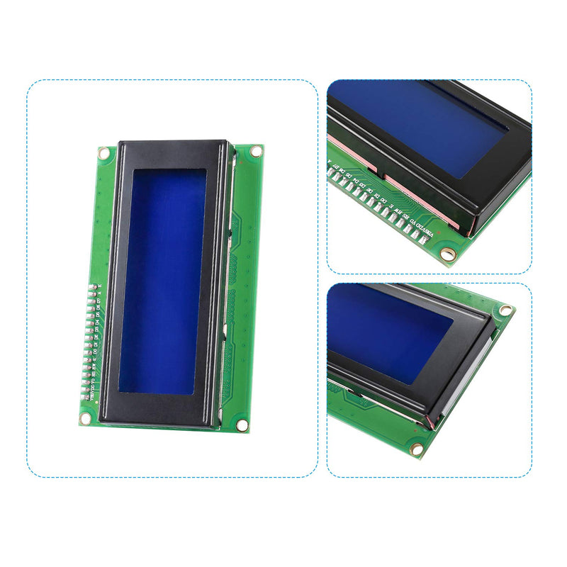 SunFounder IIC I2C TWI Serial 2004 20x4 LCD Module Shield Compatible with Arduino R3 MEGA (IIC 2004) LCD2004 & I2C (1Pack)