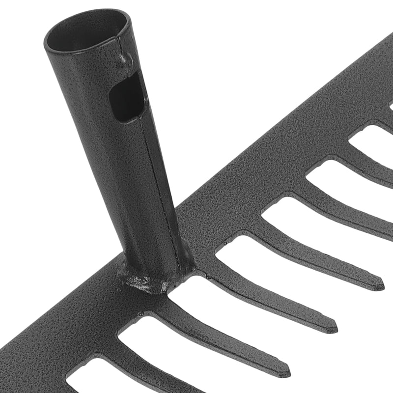 14 Teeth Replacement Rake Head for Garden Cleaning and Soil Loosening Durable Carbon Steel Leaf Rake Tool Accessory Without Handle 13.38 X 3.14 X 3.14 Inches Style