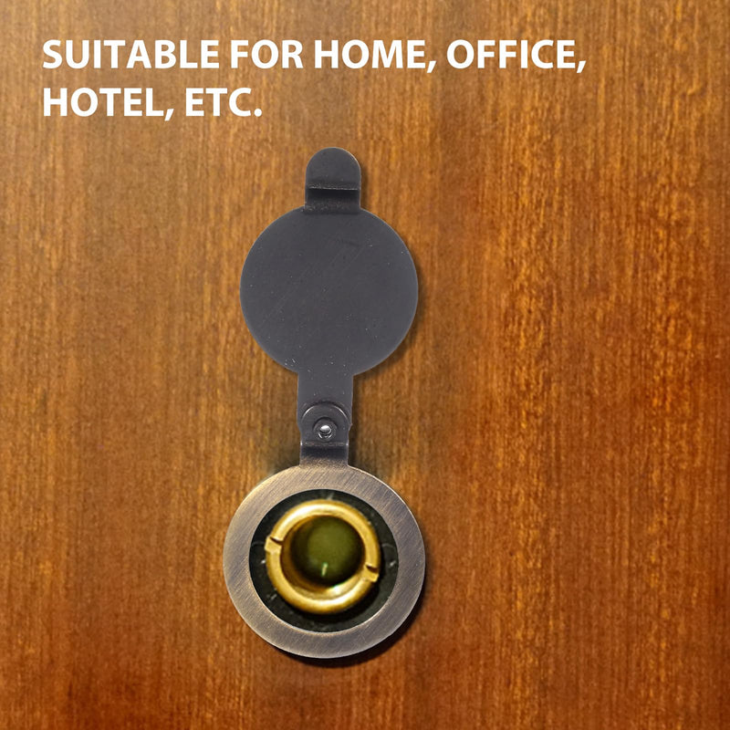 Peephole Cover, 10 pcs Door Viewer Peephole Cover Cat Eye Back Peep Hole for Apartment Door Door View Protector for Dormitory Hotel Home