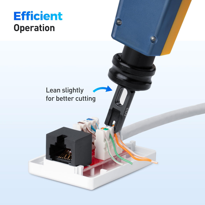 Cable Matters Punch Down Tool with 110 & 66 Blade, RJ45 Ethernet Punch Tool, Keystone Punchdown Tool for Cat 8, Cat 7, Cat 6A, Cat 6, Cat 5e, Cat 5 Network