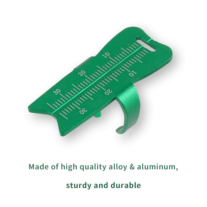 Endo Measuring Ring, Aluminium Endodontic File Ruler Dental Root Canal Measurement Instrument Green
