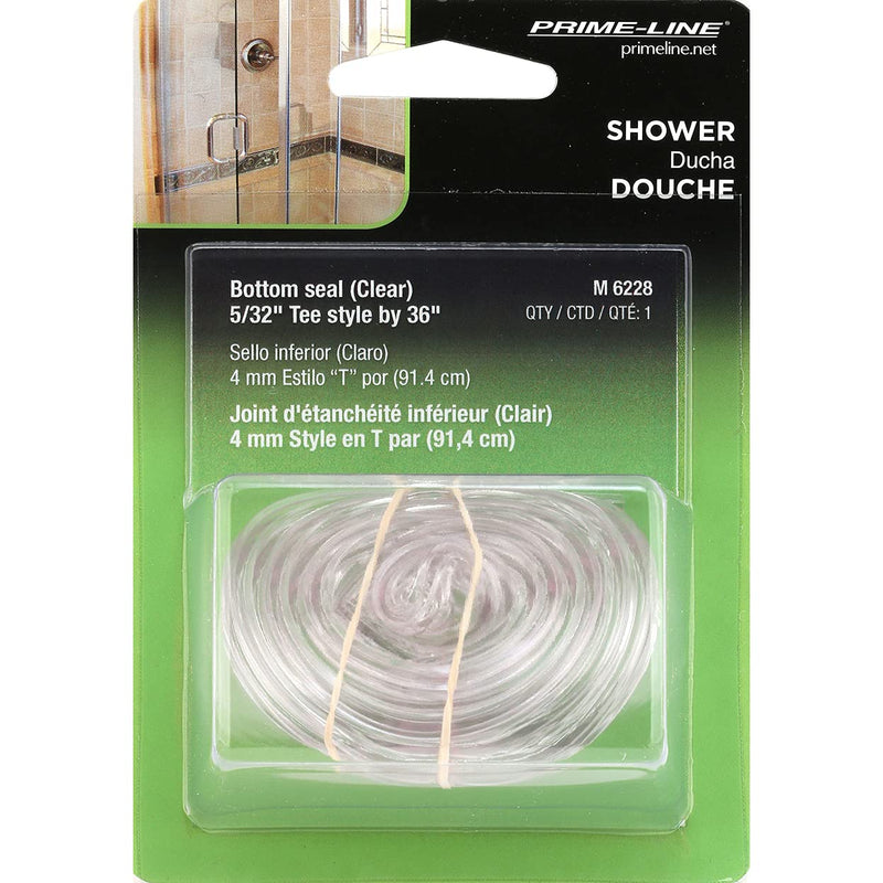 Prime-Line M 6228 Shower Door Bottom Sweep, 36 In. Length X 5/32 In. Wide, Vinyl, Clear (Single Pack) - NewNest Australia