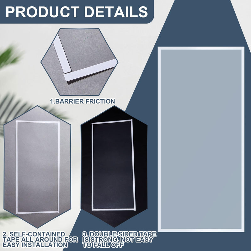 Fabbay 12 Pcs Sandblast Cabinet Inner Lens Protector 22 x 10'' Standard Abrasive Window Blasting Cabinet Lens Cover Adhesive Polyester Clear Visibility Sand Blast Film for Media Blaster Replacement