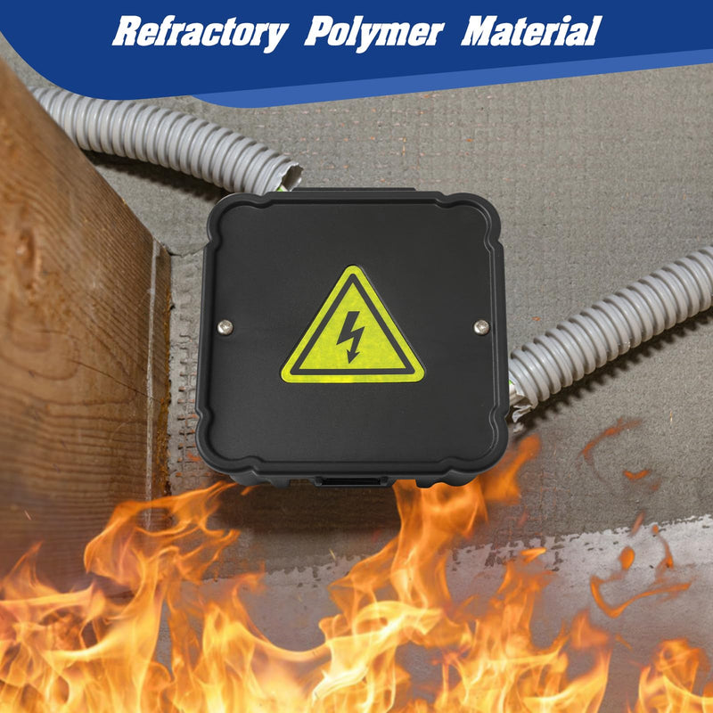 Open Splice Junction Box (Single), One-Piece Junction Box Splice Box. Repair Open Splices, 5 Second Installation Splice Box, Electrical Junction Box, Wire Junction Box