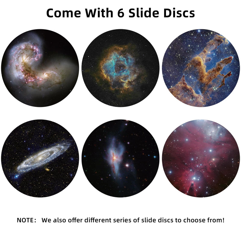 Realistic Discs - Discs for Ainael Meteor and Galaxy Projector, 5k Ultra HD Slide for Home Planetarium, 6 Discs Set Without Projector (Nebula 3) Nebula 3