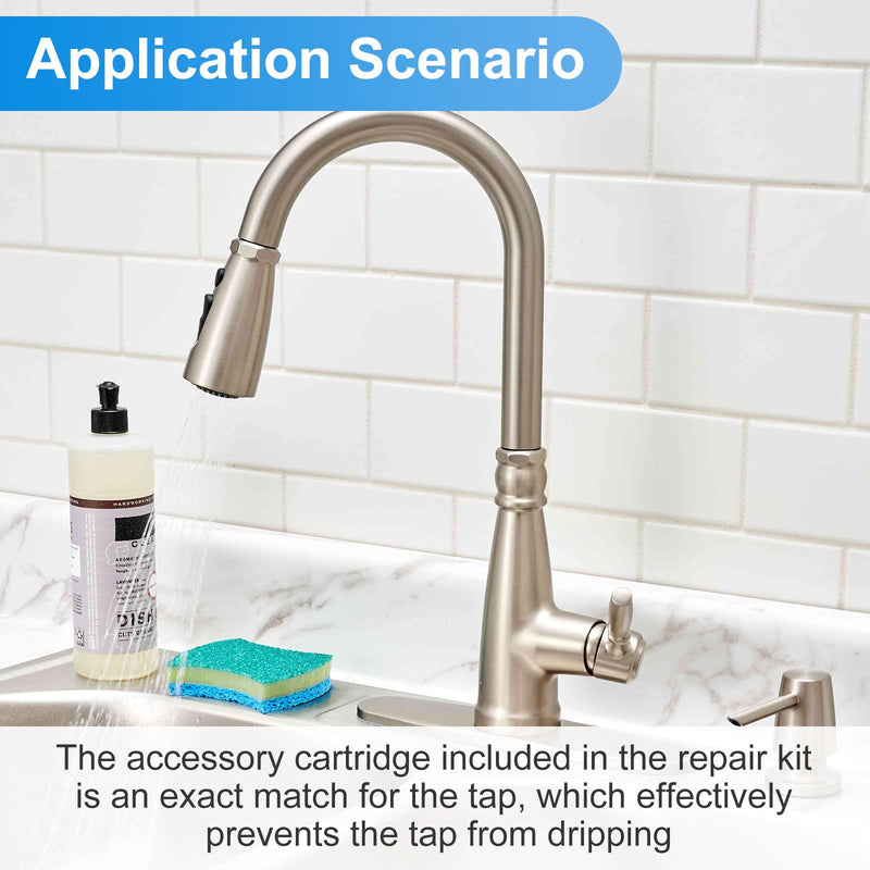 Moen Faucet Repair Kit 93980 - Replacement Single Handle Mechanism for Kitchen Parts
