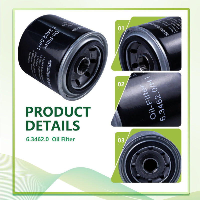 6.3462.0 Oil Filter for Air Compressor Replacement, Compatible with 6.3462.0H1 6.3462.1 6.3462.1A1